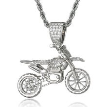 Load image into Gallery viewer, CZ Cubic Zircon  Motorcycle Pendants &amp; Necklaces For Men