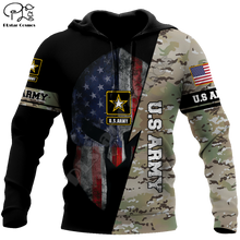 Load image into Gallery viewer, Veteran Military Army USA Shield And Camo Pullover