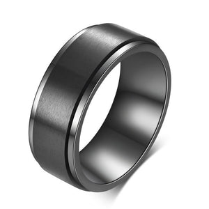 Number and Month Stainless Steel Calendar Rotatable Ring