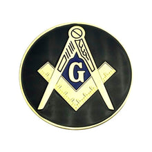 Load image into Gallery viewer, 3&quot; Masonic Square and Compass Car Emblems