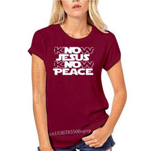 Load image into Gallery viewer, No Jesus No Peace Know Crew Neck Comfortable T shirt