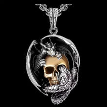 Load image into Gallery viewer, Vintage Stainless Steel 3D Skull Statement Viking Jewelry
