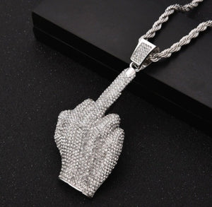 Rock Style  Fist "How I'm Feeling" Pendant Necklace other Statement now available