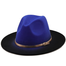 Load image into Gallery viewer, Royal Blue Ombre Fedora