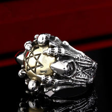 Load image into Gallery viewer, Retro Creative Star Of David Claw Skull Rings