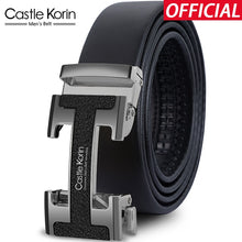 Load image into Gallery viewer, Large H Buckle Belt in Black with Silver Buckle
