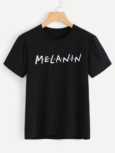 Melanin Friends TV show parody T-Shirt  Black girl pride