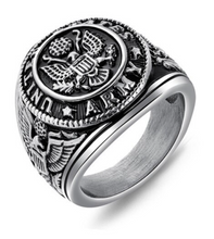 Load image into Gallery viewer, Silver US Army Ring